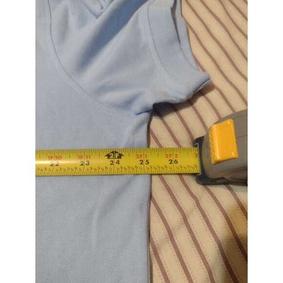 New Club Room Pique Polo Shirt Stretch Performance Blue Short Sleeve XL NWT - Picture 11 of 12